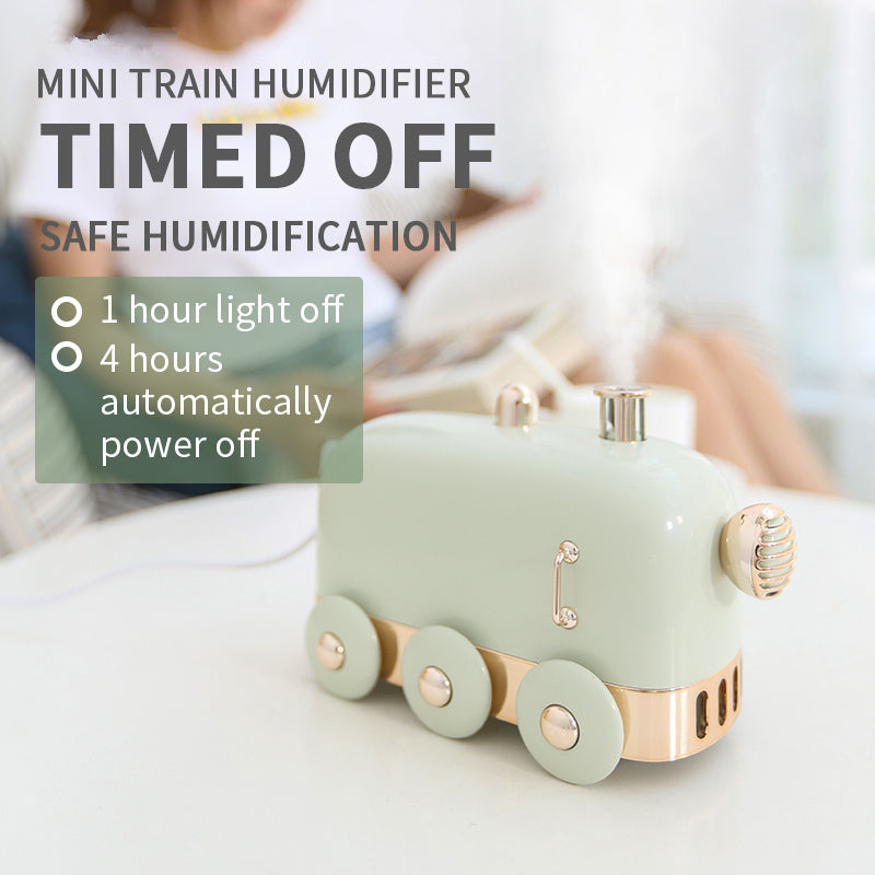 Small train humidifier new home retro mute mini usb