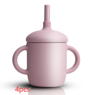 New Design Baby Feeding Cup Straw Water Bottle Sippy Cup Silicone Baby Learning Drinkware Child Leak Proof Cup Kids Supplies