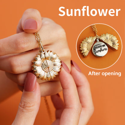 Flower Shaped Necklace Female Sunflower Collarbone Chain