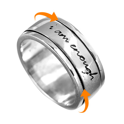 New Relief Rotatable Letters Rotatable Decompression Anxiety Ring